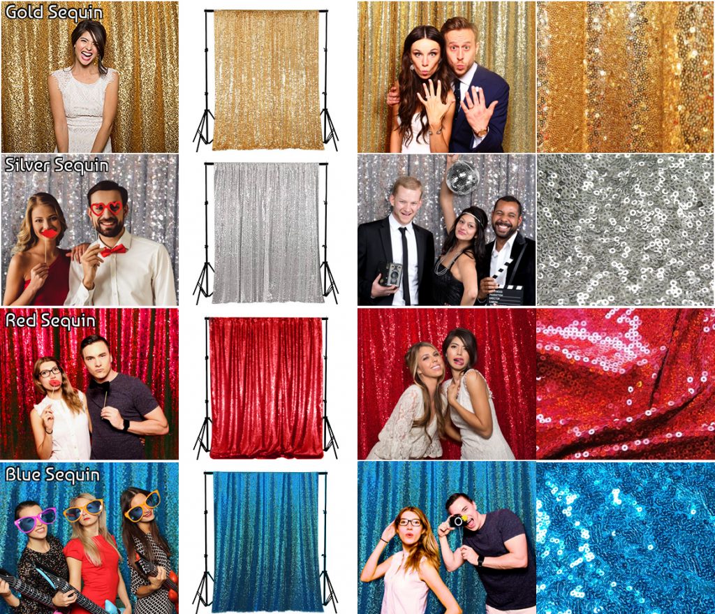 Photo Booth Hire Backdrop Sequin